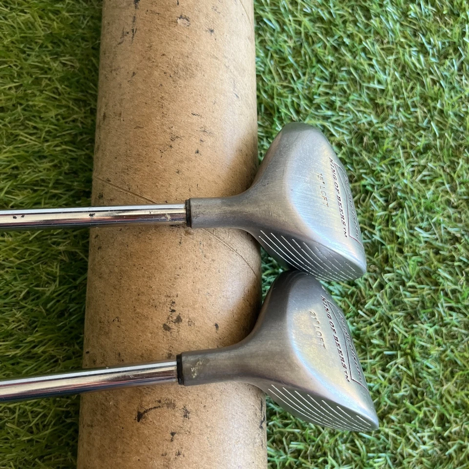 Juego de palos de golf Budweiser de madera de calle de 3 y 5 acero rígido derecho vintage Foto 2 de 4