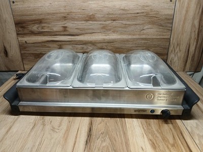 GOURMETmaxx Speisenwärmer elektrisch Edelstahl Buffetwärmer Chafing Dish 
