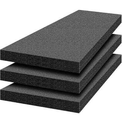 #ad Yaomiao 3Pack Polyethylene Foam Sheet 54x16x2 Black Packing Inserts $109.99