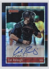 2022 Panini Donruss Optic Blue Pandora Prizm 4/12 Cal Raleigh #R88S-CR Auto rf2