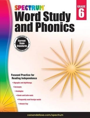 Spectrum Spectrum Word Study and Phonics, Grade 6 (Paperback)