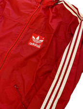 Adidas Vintage Herren Jacke Glanz Nylon Gr. M Firebird Regenjacke 90s 91