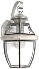 Quoizel Newbury 14" High Pewter Outdoor Wall Light
