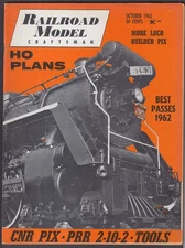 RAILROAD MODEL CRAFTSMAN CNR PRR 2-10-2 HO Plans ++ 10 1962