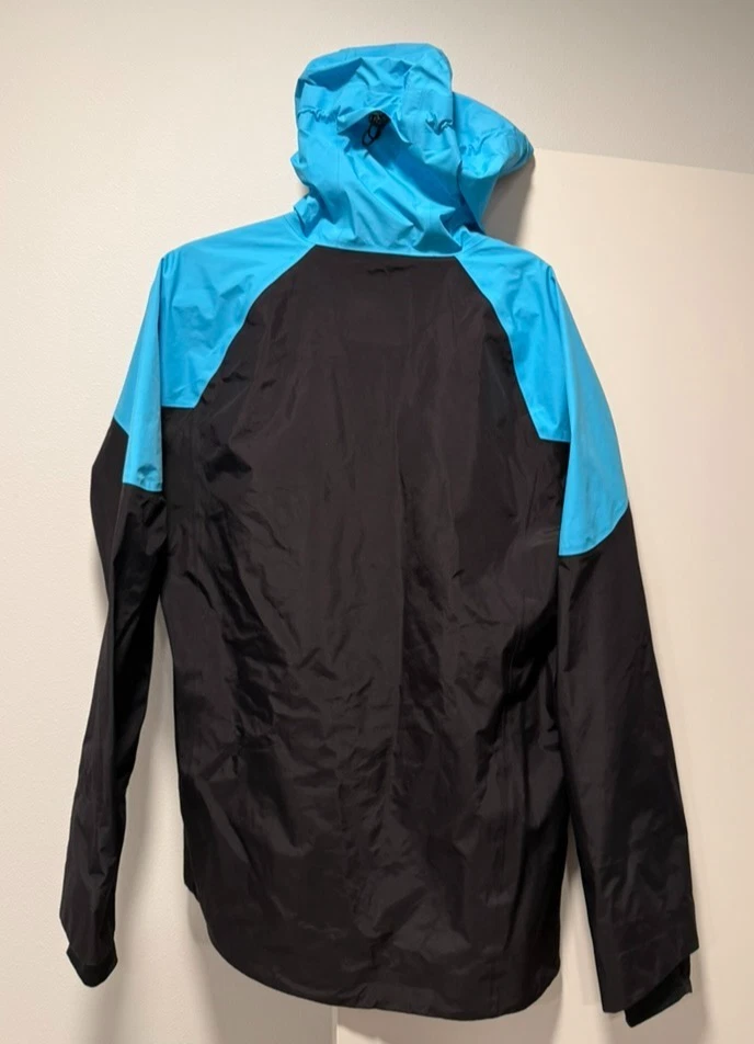 NWOT Large FA Design Supersonic 3L Jacket Black/Sonic Blue eVent waterproof image 9