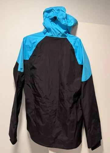 NWOT Large FA Design Supersonic 3L Jacket Black/Sonic Blue eVent waterproof image 9