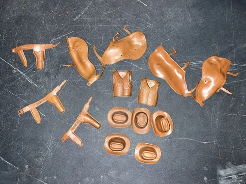 Johnny West Best Of The West Brown Jamie & Jay West Holsters, Hats, Vests, Chaps