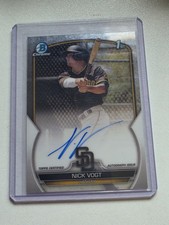 2023 Bowman - Chrome Prospect Autographs Nick Vogt #CPA-NV (AU, RC) padres mlb