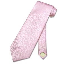 Antonio Ricci Men's NeckTie PINK Paisley Design Mens Neck Tie for Tuxedo or Suit