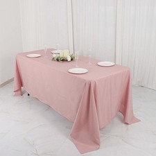 Dusty Rose 72x120 RECTANGLE POLYESTER TABLECLOTH Wedding Catering Dinner