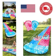 Durable 32.5FT Inflatable Water Slide with Fast Sliding Fun for Kids