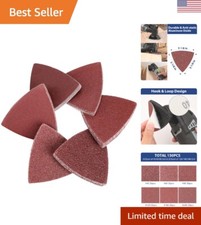 Triangle Sanding Pads - 150PCS - 3-1/8 Inch - Hook and Loop - Multi Grit - Wo... 0.16 per gallon