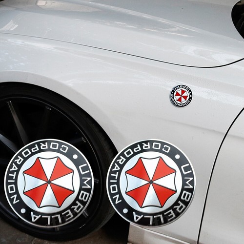 Zombie Outbreak Resident Evil Umbrella Car Emblem Badge Decals - Foto 10