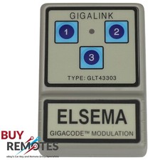 Elsema Gigalink Three Button GLT43303 Gigacode Wireless Modulation Remote
