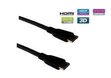 Mini-HDMI to Mini-HDMI(CM-to CM)High Speed,Ultra HD 24p,Gold,1/3ft/6ft/10ft/15ft