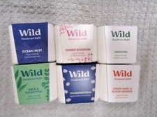 WILD DEODORANT REFILLS~U PICK 1 FROM MANY SCENTS~VEGAN & ALUMINUM FREE 1.4oz 134