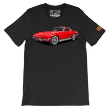1966 Chevy Vette The Legend Classic Car Men's T-shirts American Muscle Car