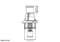 BorgWarner (Wahler) 4357.92D Thermostat, KüHlmittel Passend FüR Fiat Opel