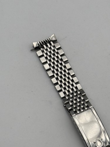 omega 1068 no-12 523 term 18mm bracciale bracelet rice grains vintage - Picture 3 of 18