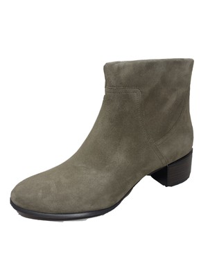 stone suede ankle boots