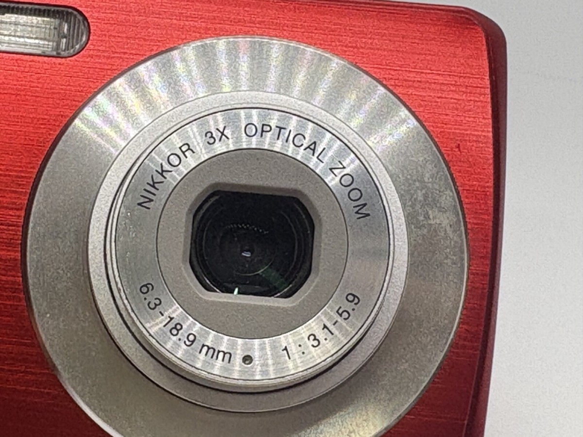 Near MINT] Nikon COOLPIX S200 Red 7.1MP 3x Zoom Compact Digital