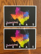 Fredericksburg, Texas - State Abstract Watercolor - Lantern Press Postcard (2)
