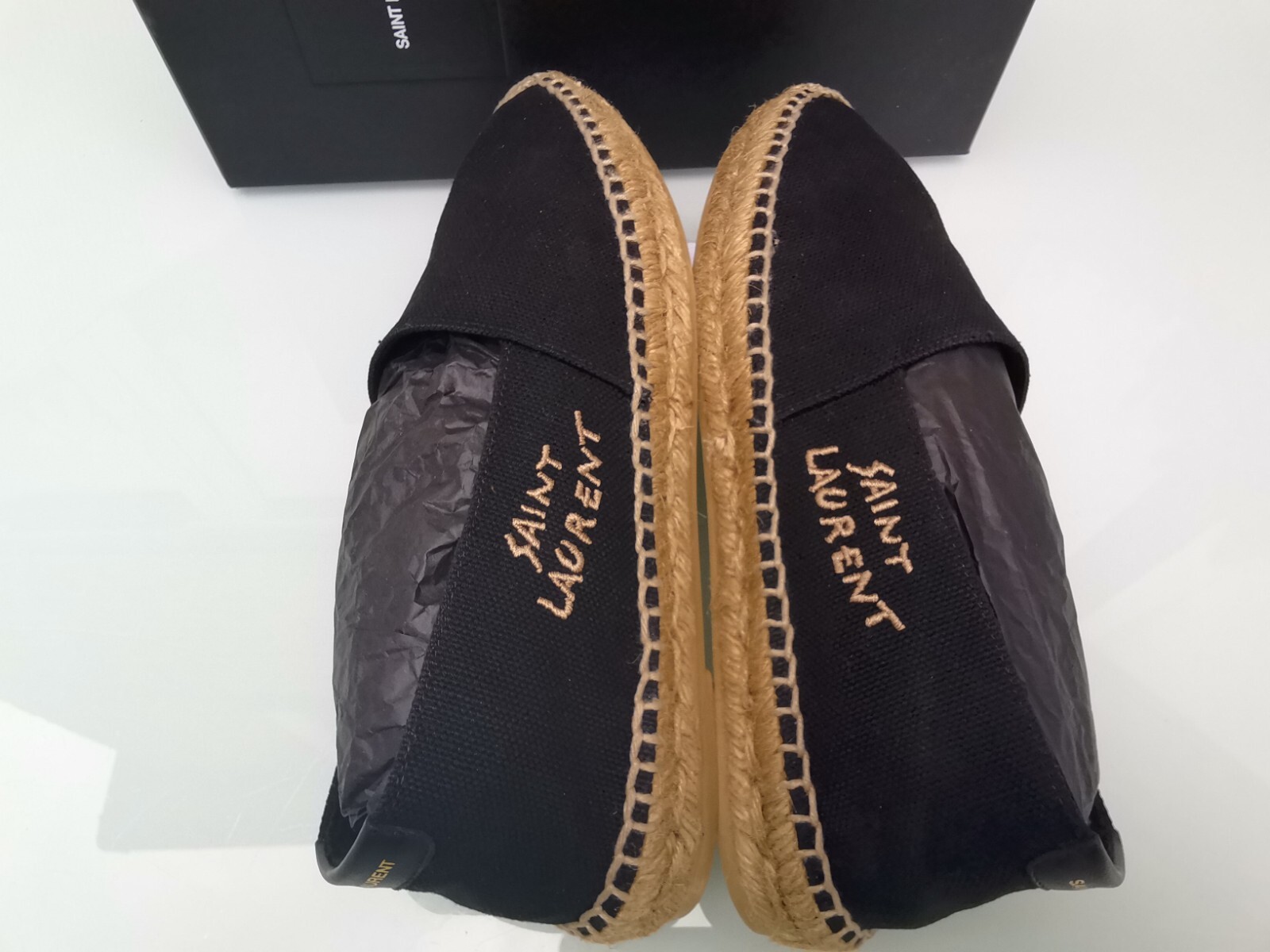 SAINT LAURENT YSL ESPADRILLAS TELA CON LOGO YSL EU 40