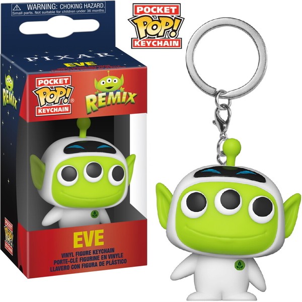 Pixar Alien Remix - Eve - SchlüSselanhäNger Funko Pocket Pop! Keychain-image