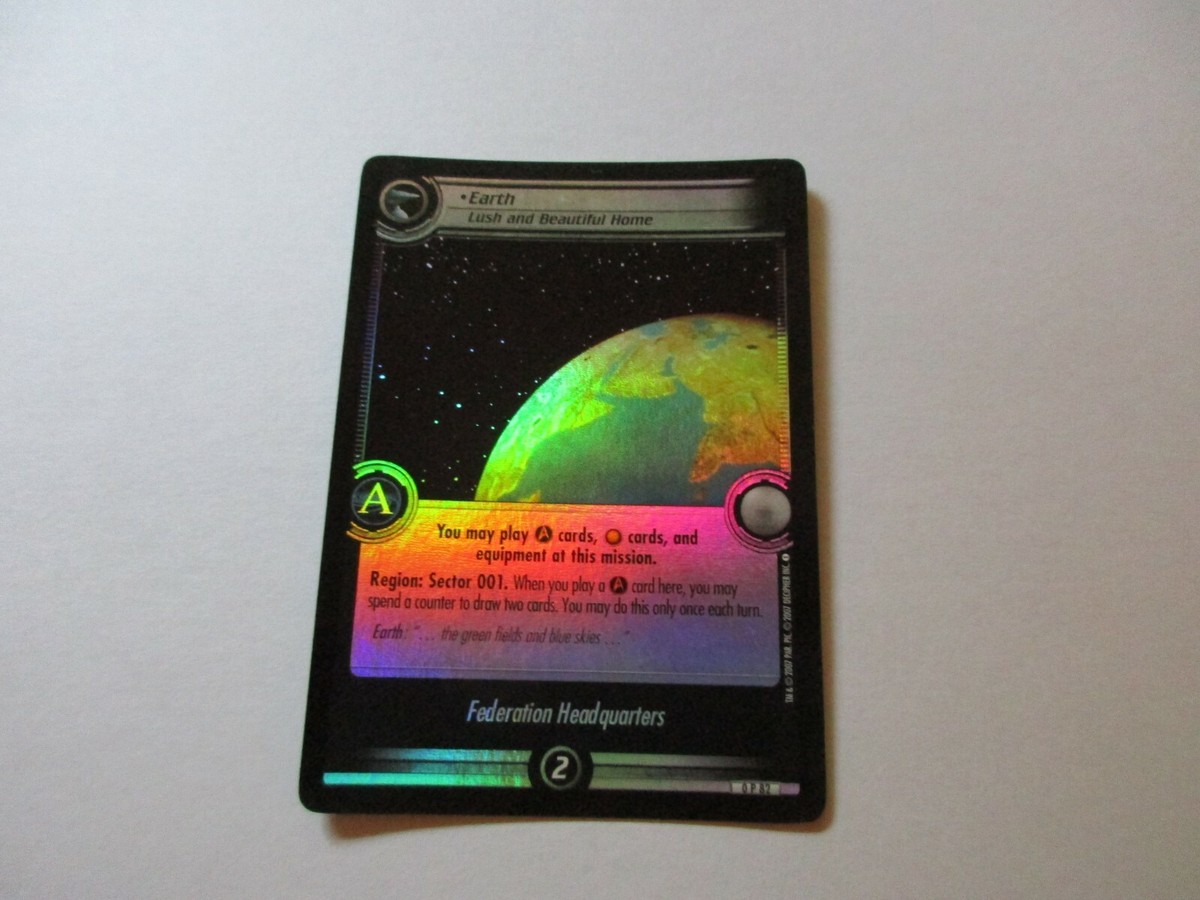 Star Trek CCG Second Edition Earth Lush and Beautiful Home