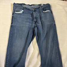Wrangler Premium Quality Jeans Mens 40 x 30 Comfort Fit  Boot Cut Blue Denim