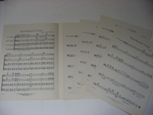 Wesley La Violette Rock-Bound Coast Trombone Quartet with Full Score Sheet Music - Picture 2 of 4