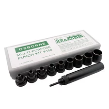 C.S. Osborne Multi-Purpose Self Centering Punch Set #K-156 Made In USA