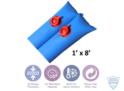 Buffalo Blizzard 22 Gauge 1' x 8' Double Chamber Water Tubes For Swimming Pool 