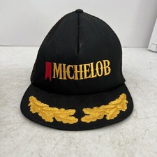 Vintage Michelob Beer Gold Eggs 80s USA Made Trucker Mesh Snapback Hat Cap