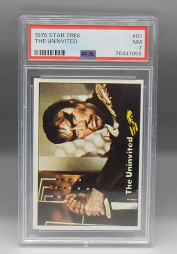 1976 vintage Topps STAR TREK trading card #81 uninvited KLINGON tos PSA 7
