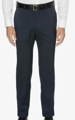 Pantaloni chino flessibili da uomo classici lunghezza intera vita slim