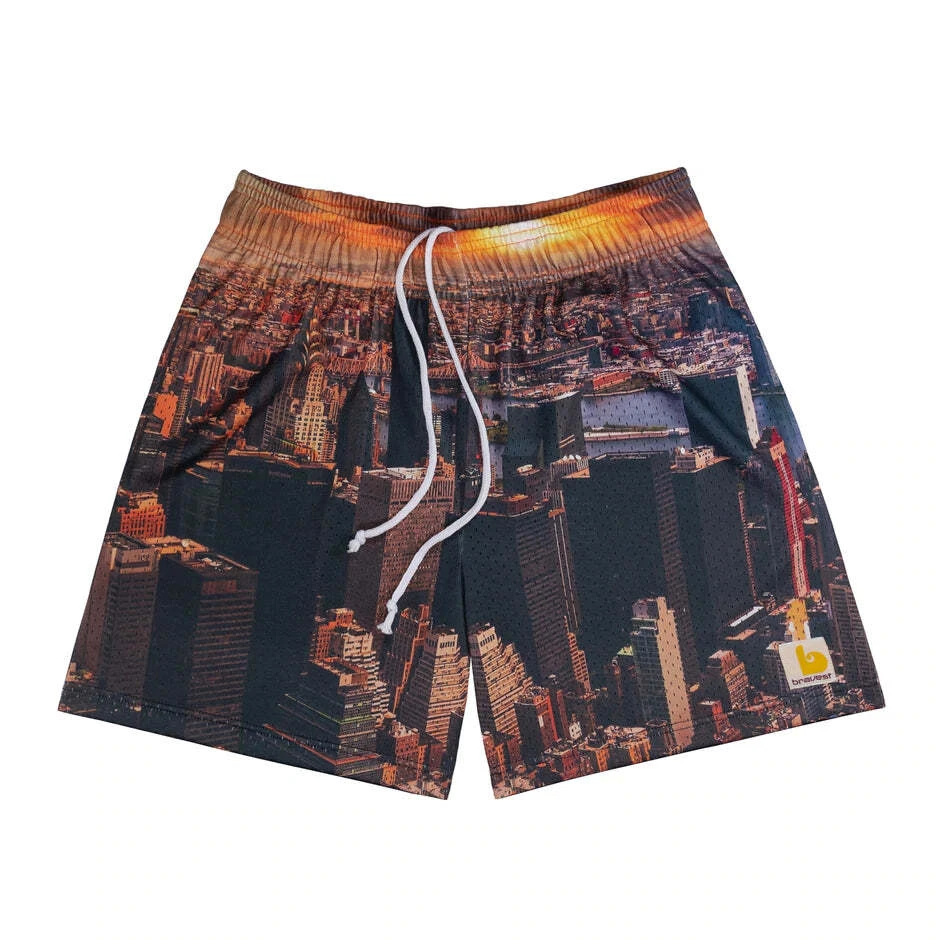 Bravest Studios Skyline Shorts Orange