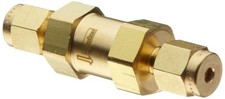 Parker C Series Brass Check Valve, 1 psi Cracking Pressure, 1/2" A-Lok