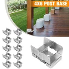 10PCS 4x6 Heavy Duty Post Base for Concrete w/ 1-inch Standoff for Pergola/Patio
