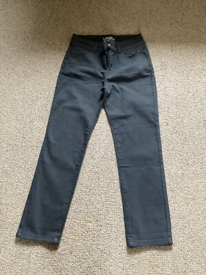 Matalan Grey High Waist Straight Leg Crop Jeans Sz 12 UK - Main Image