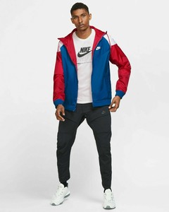 red black and blue nike windbreaker