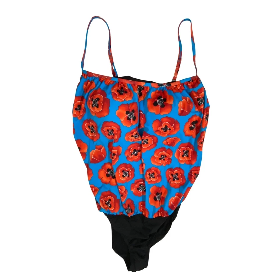 Traje de baño Jones New York de una pieza talla 14 control de barriga floral tropical vacaciones Foto 4 de 4