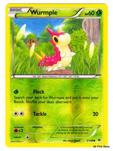 Wurmple 3 108 Holo Reverse Comune Inglese Pokemon Xy Furie Volanti Roaring Skies Ebay