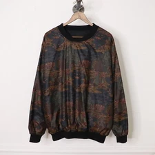 Vintage 90's Farm Country Cottage Scenery AOP Art Windbreaker Reversible Sz L