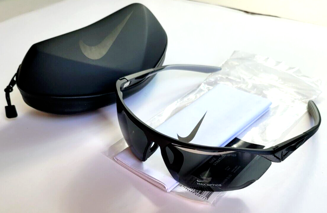 に Nike Stratus Men's Sunglasses Black Grey DC3409 Max Optics Hard