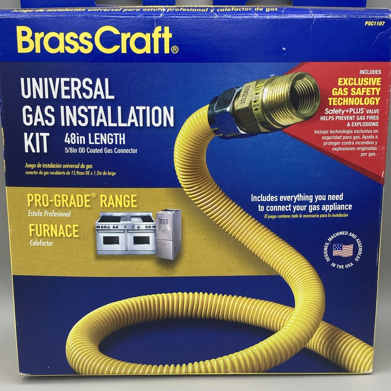 BrassCraft PSC1107 Universal Gas Installation Hardware 48in Pro-Grade Range
Opens in a new window or