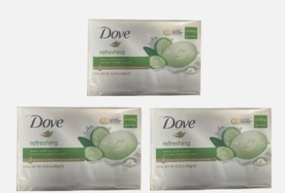 3x DOVE Refreshing Beauty Cream Bar 4 x 90g (12 Riegel insgesamt)