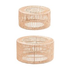 Paper Rope Lampshade Chandelier Lamp Shade Boho Lampshade Handwoven Lamp Shade