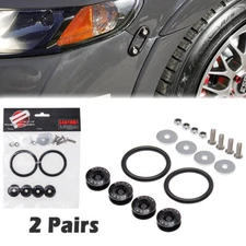 Aluminum JDM Quick Release Bumper Fastener Car Trunk Fender Hatch Lids Kit Black