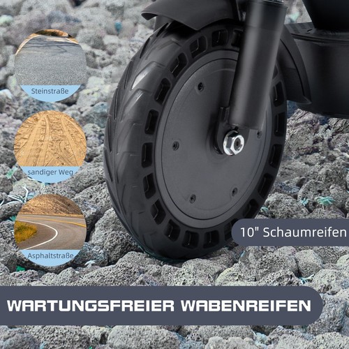 10 Zoll 500W Motor 40km Reichweite ABE faltbar LED-Display E-Scooter - Bild 4 von 14